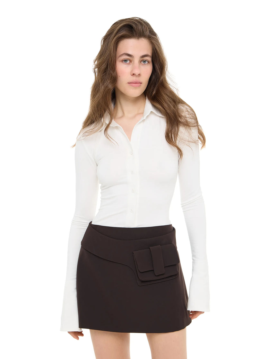 ALEXA CHOCOLATE SKIRT