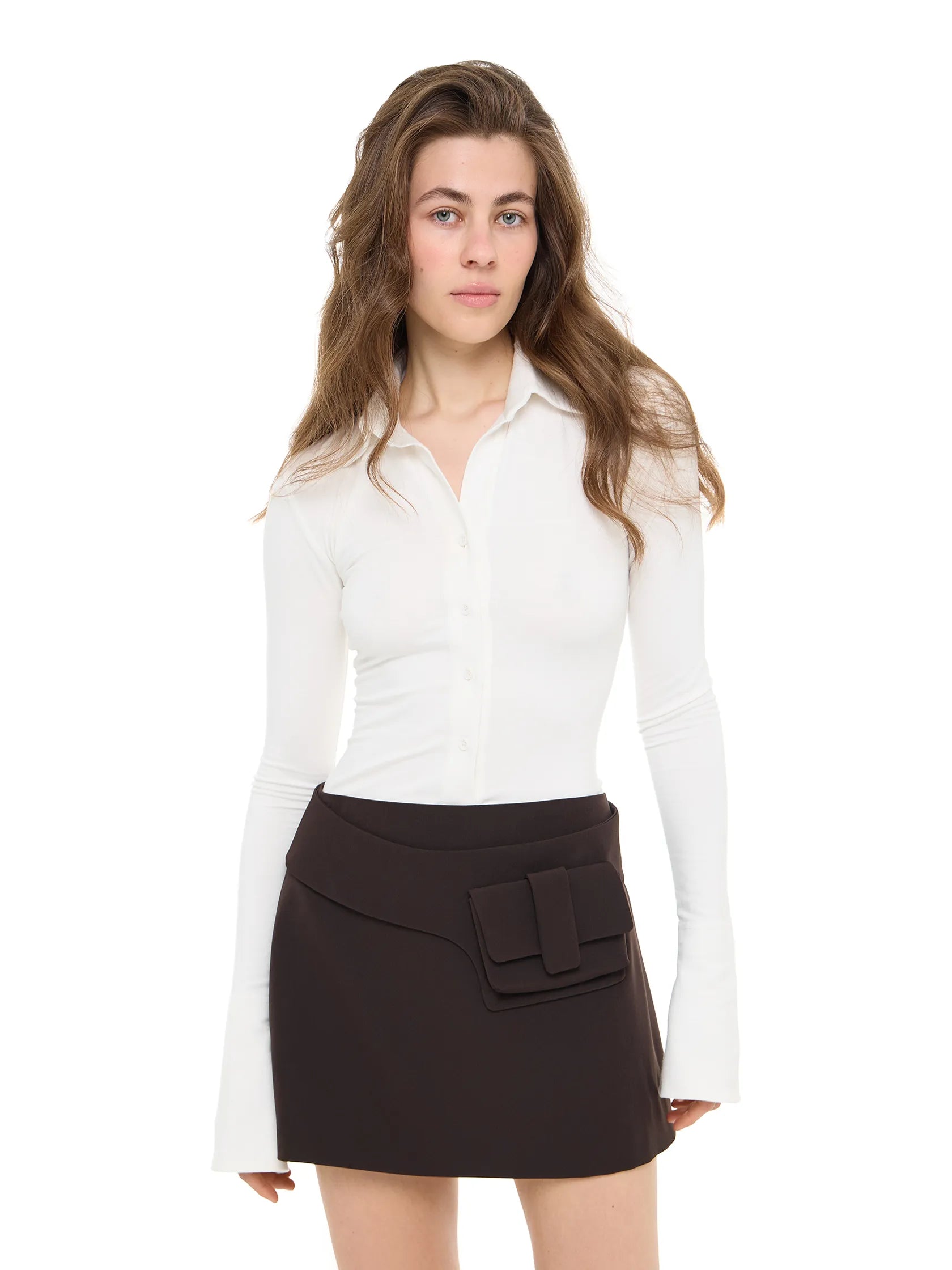 ALEXA CHOCOLATE SKIRT