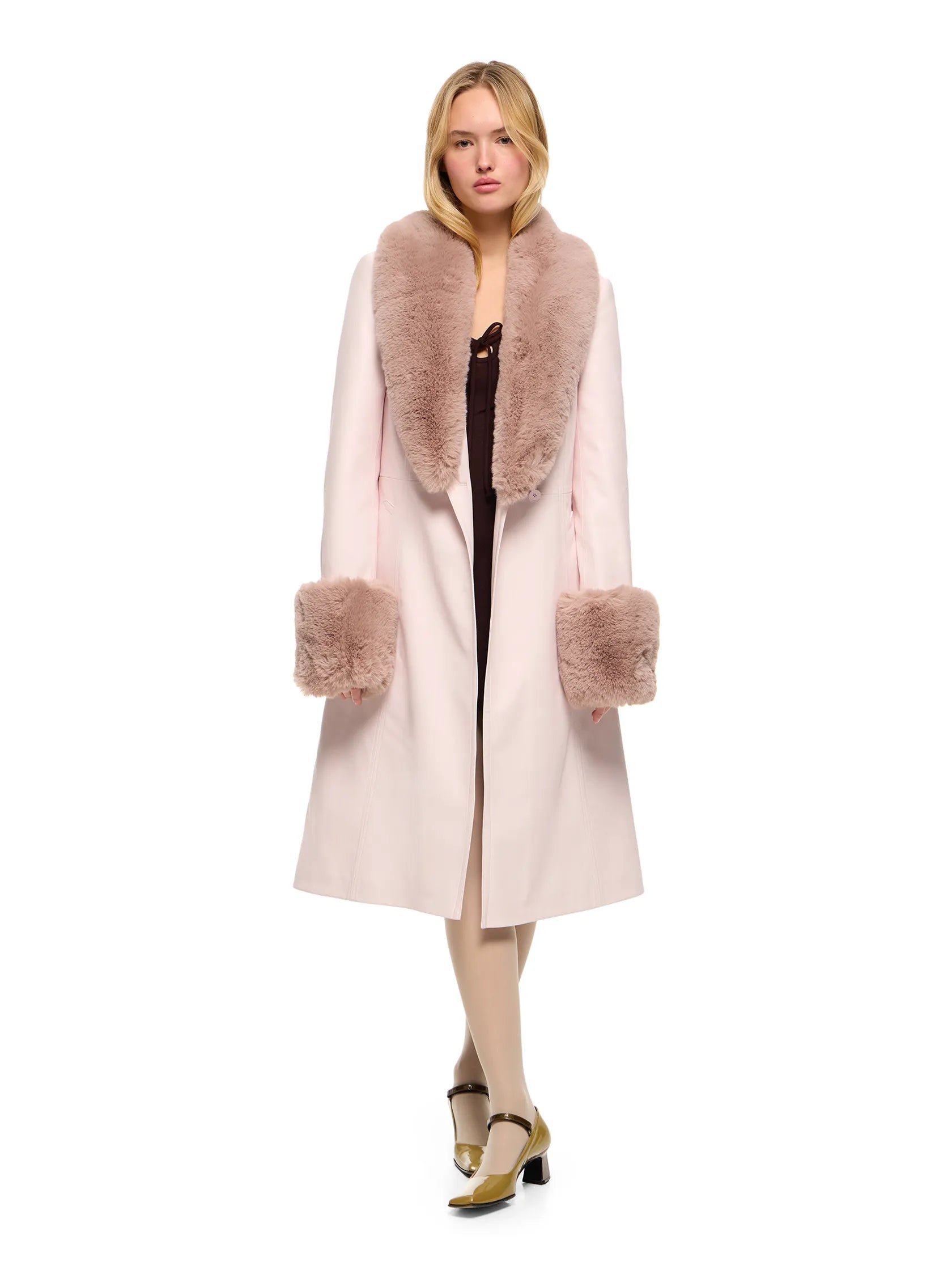 BARNEY PINK COAT