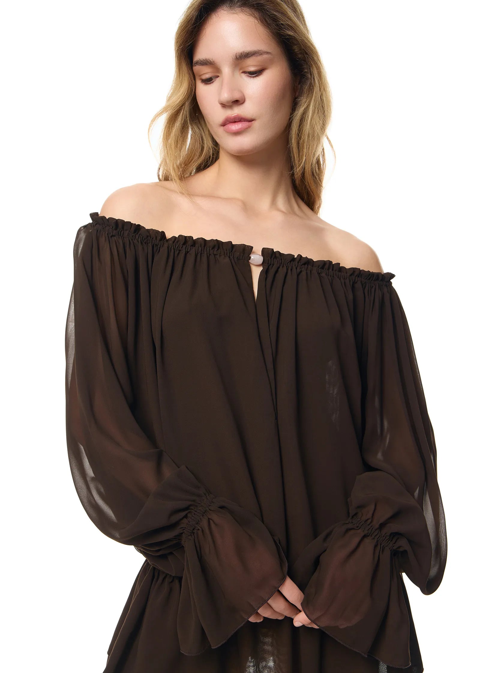 BELLADONNA CHOCOLATE DRESS