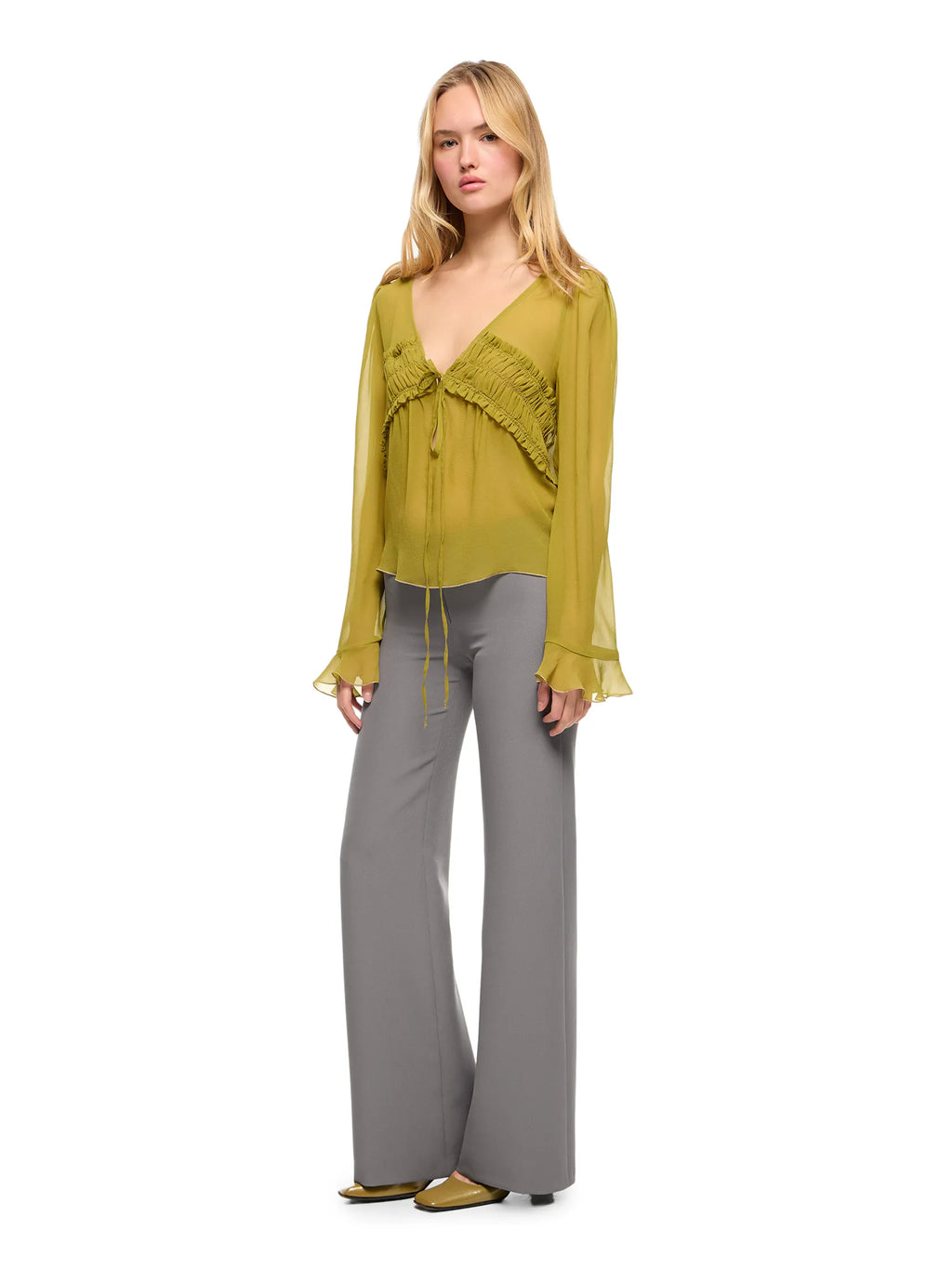 COLETTE OLIVE BLOUSE