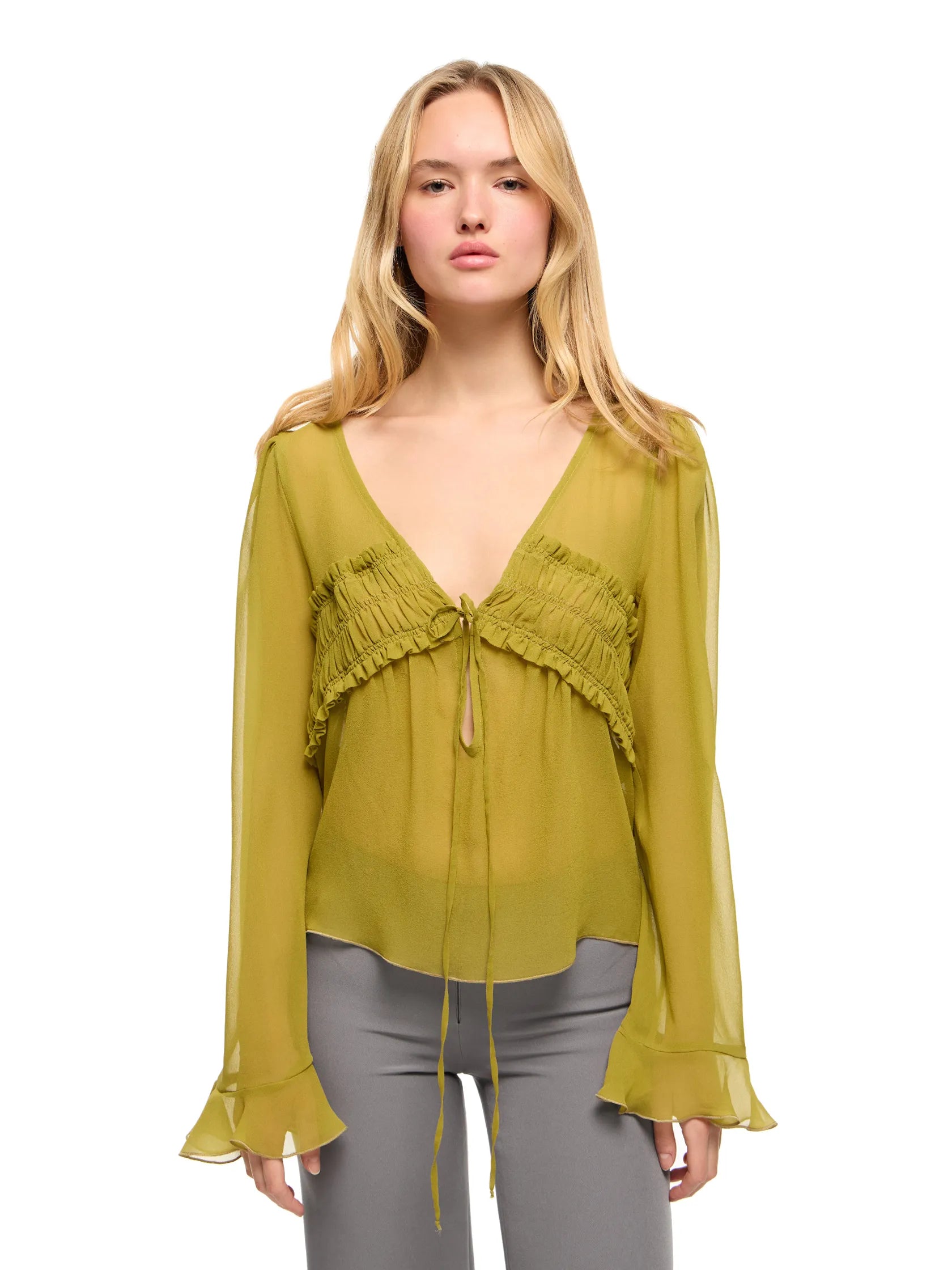 COLETTE OLIVE BLOUSE