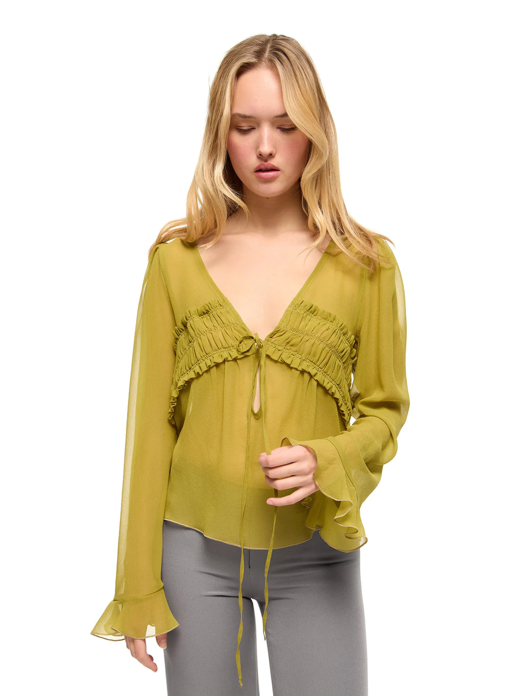 COLETTE OLIVE BLOUSE