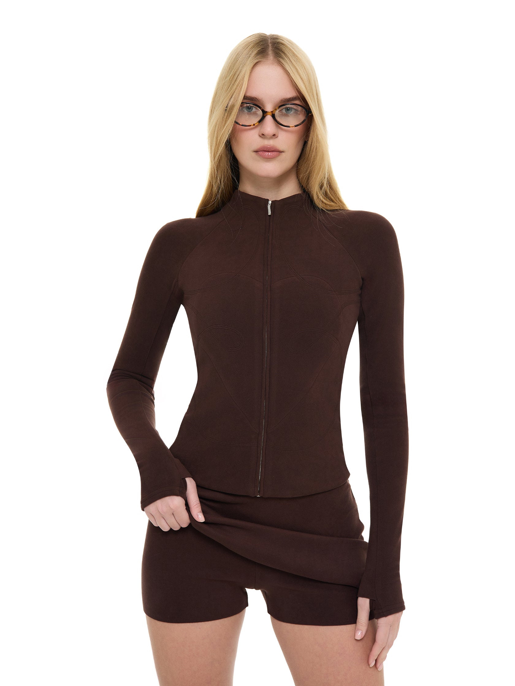 JULIE CHOCOLATE TRACKSUIT