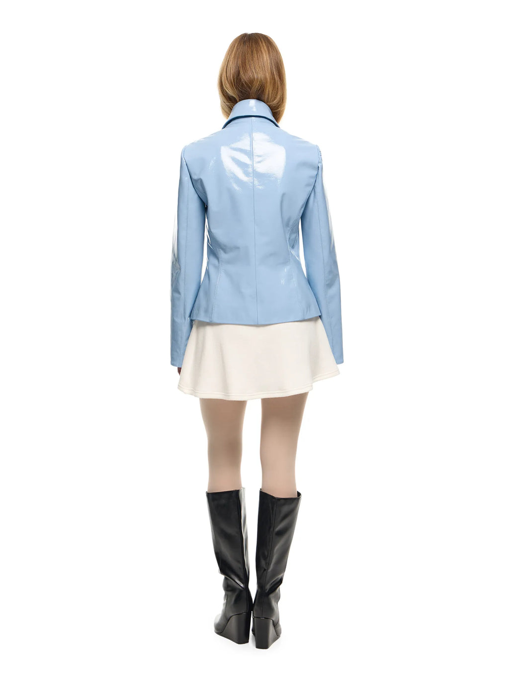 MARGAUX REAL LEATHER SKY JACKET