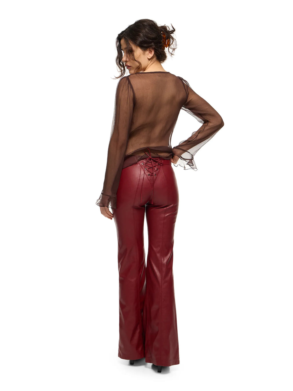 MIDNIGHT DRIVE CHERRY PANTS