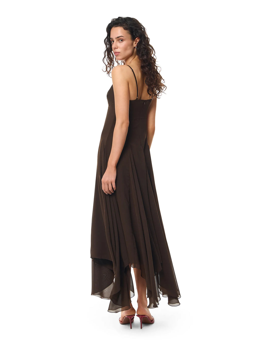 PEONY CHOCOLATE DRESS
