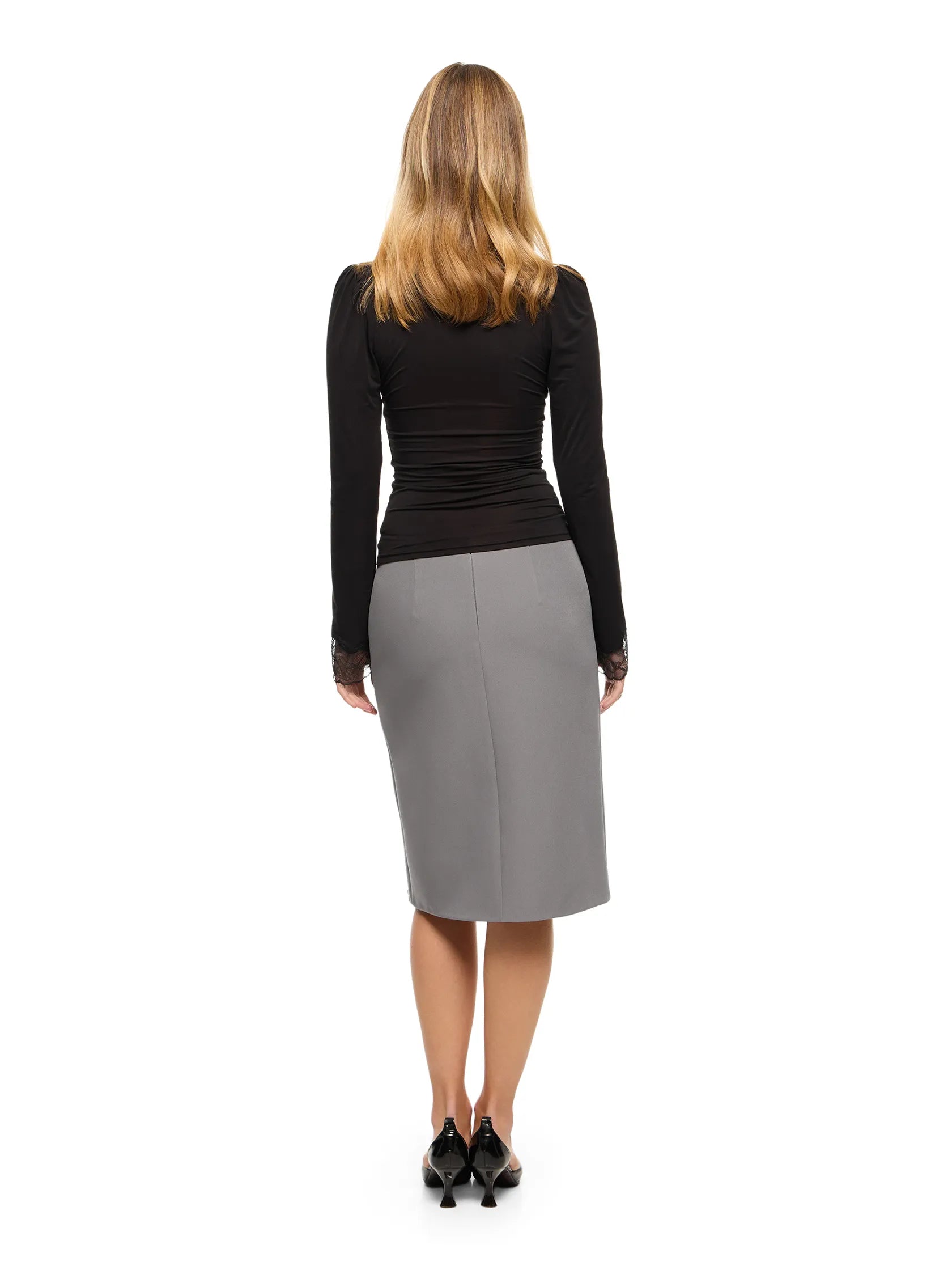 SUBTLE AFFECTION GREY SKIRT