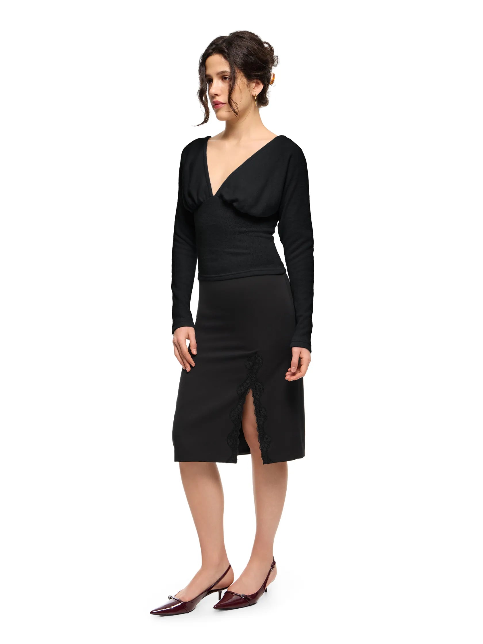 SUBTLE AFFECTION NOIR SKIRT