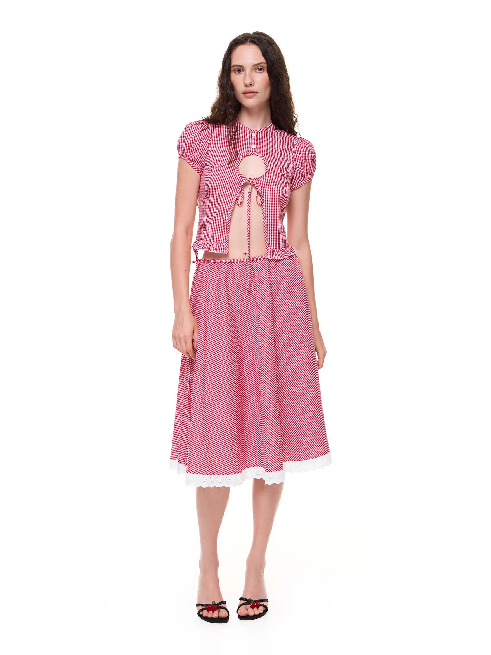 OLIVIA GINGHAM TOP