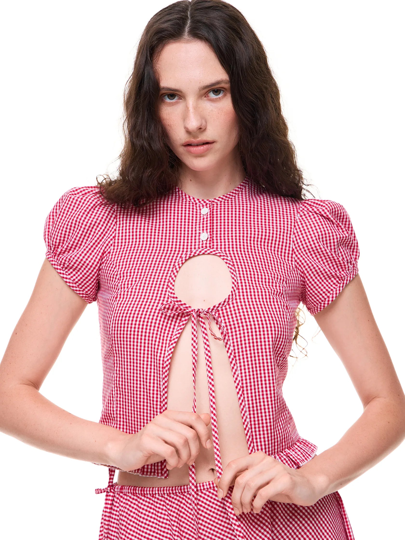 OLIVIA GINGHAM TOP